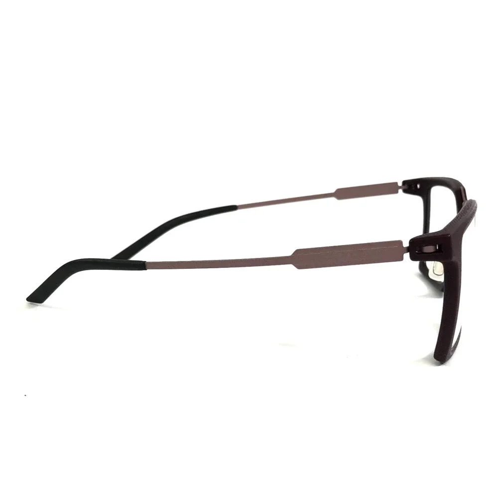Monoqool Eyeglasses Frames HL51 HELLO Dark Aubergine Matte Purple 47-20-145